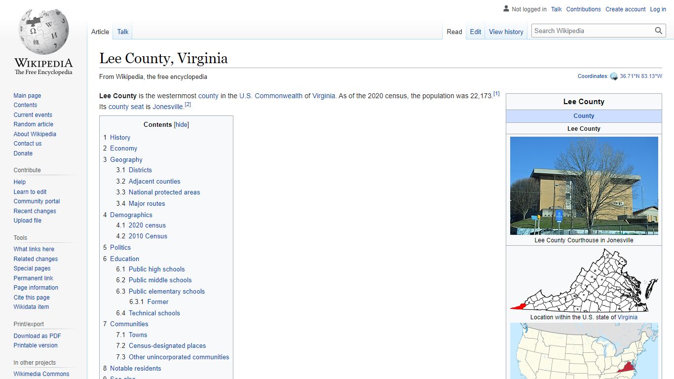 Lee County, Virginia - Wikipedia